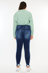 Kancan High Rise Frayed Ankle Skinny Jeans for Women - Trendy & Stylish Denim